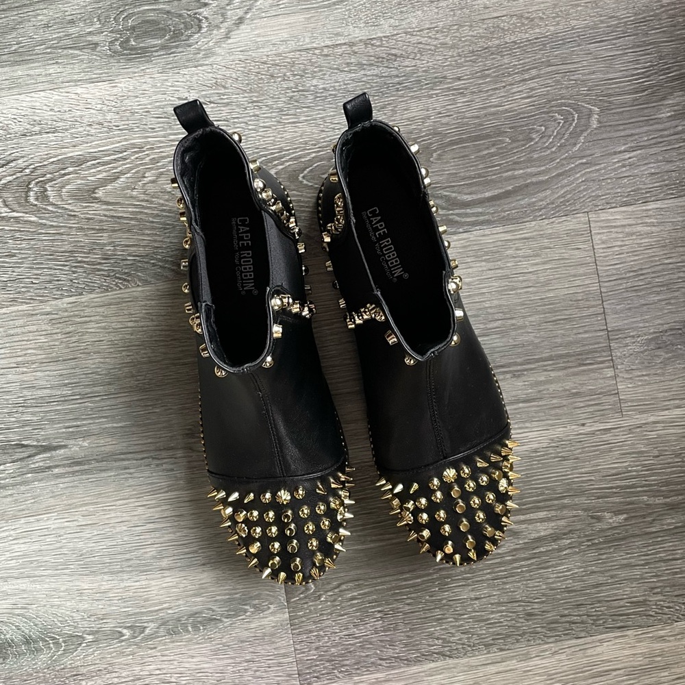 Gold Studded Boots - Picture 3 of 5